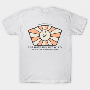 Harkers Island, NC Summertime Smiley Sunshine T-Shirt